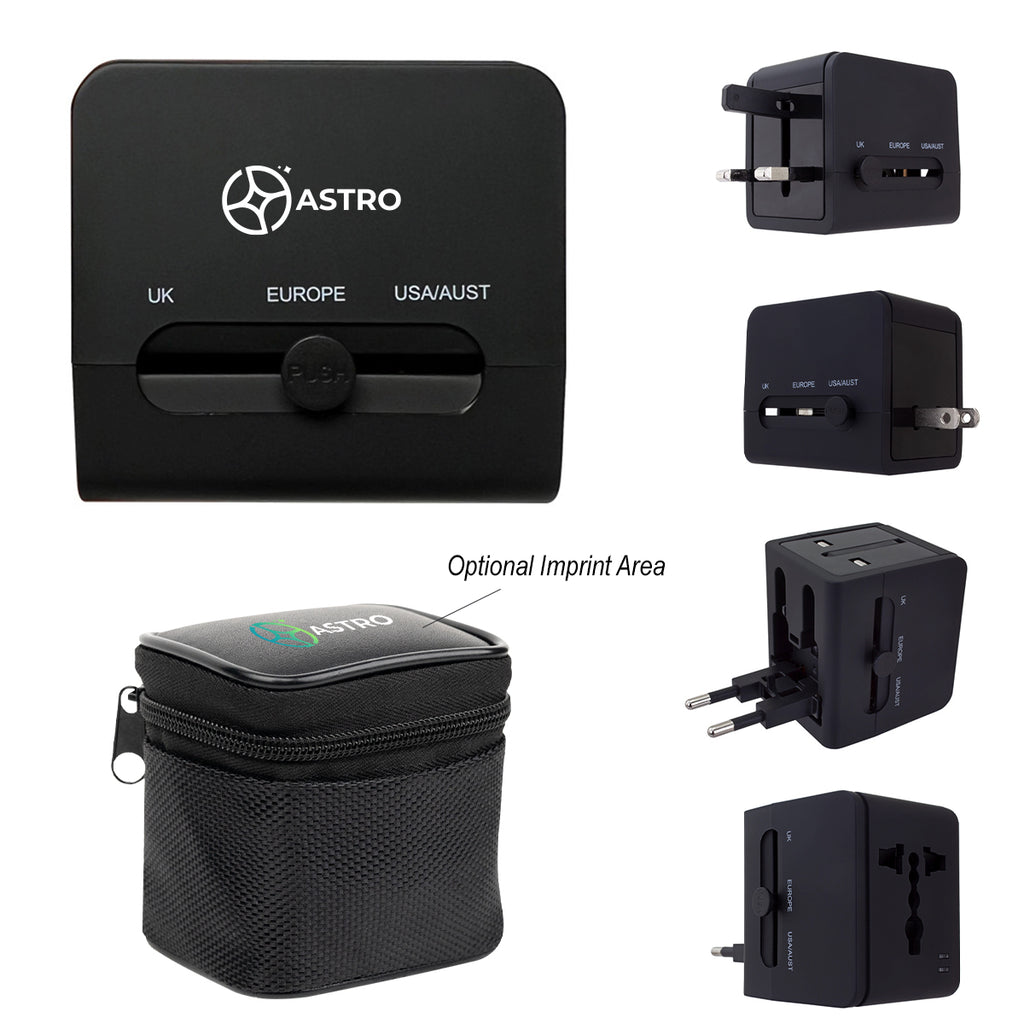 Universal Travel Adapter with Type-C, 20W - 20W Universal Travel Adapter With Type-C