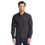 UNTUCKit Black Stone Slim Fit Wrinkle Free Shirt for Men Embroidery - Black - Front