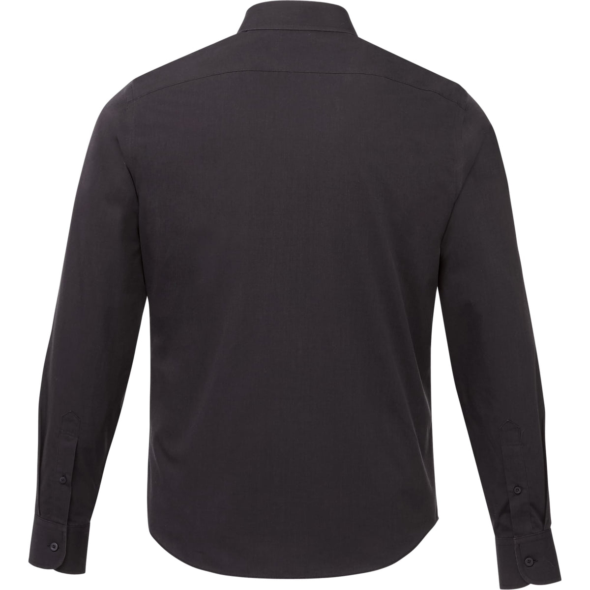 UNTUCKit Black Stone Wrinkle Free Long Sleeve Shirt for Men Embroidery - Black - Back