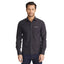 UNTUCKit Black Stone Wrinkle Free Long Sleeve Shirt for Men Embroidery - Black - Front