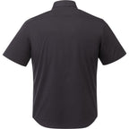 UNTUCKit Coufran Short Sleeve Shirt in Black for Men Embroidery - Black - Back