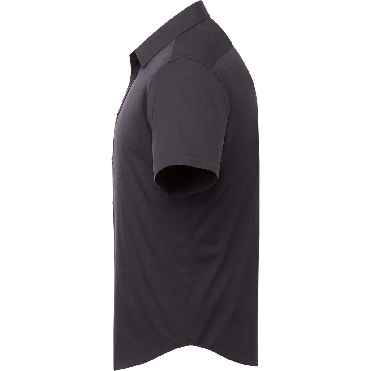 UNTUCKit Coufran Short Sleeve Shirt in Black for Men Embroidery - Black - Left Side
