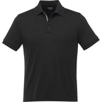 UNTUCKit Damaschino Wrinkle-Free Polo for Men Embroidery - Black - Front