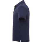 UNTUCKit Damaschino Wrinkle-Free Polo for Men Embroidery - Navy - Left Side