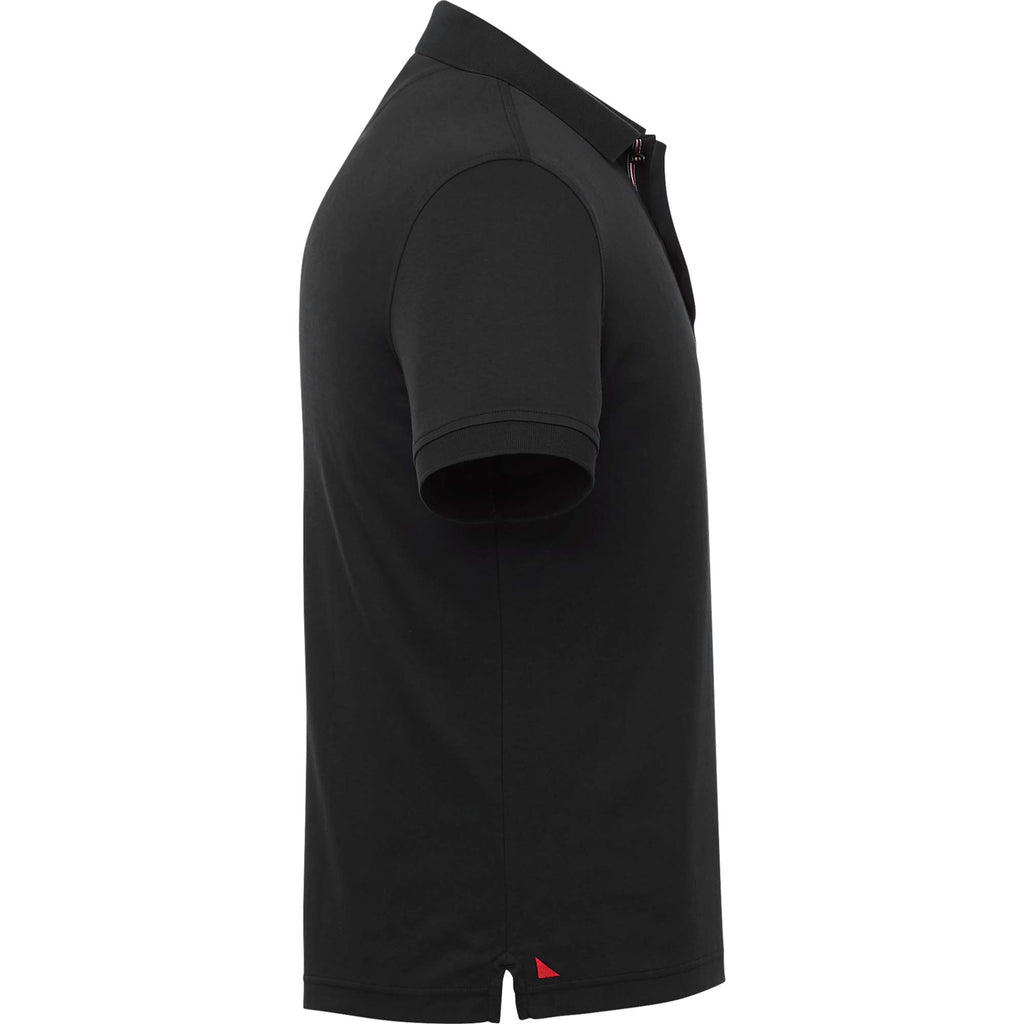 UNTUCKit Damaschino Wrinkle-Free Polo for Men Transfer - Black - Right Side