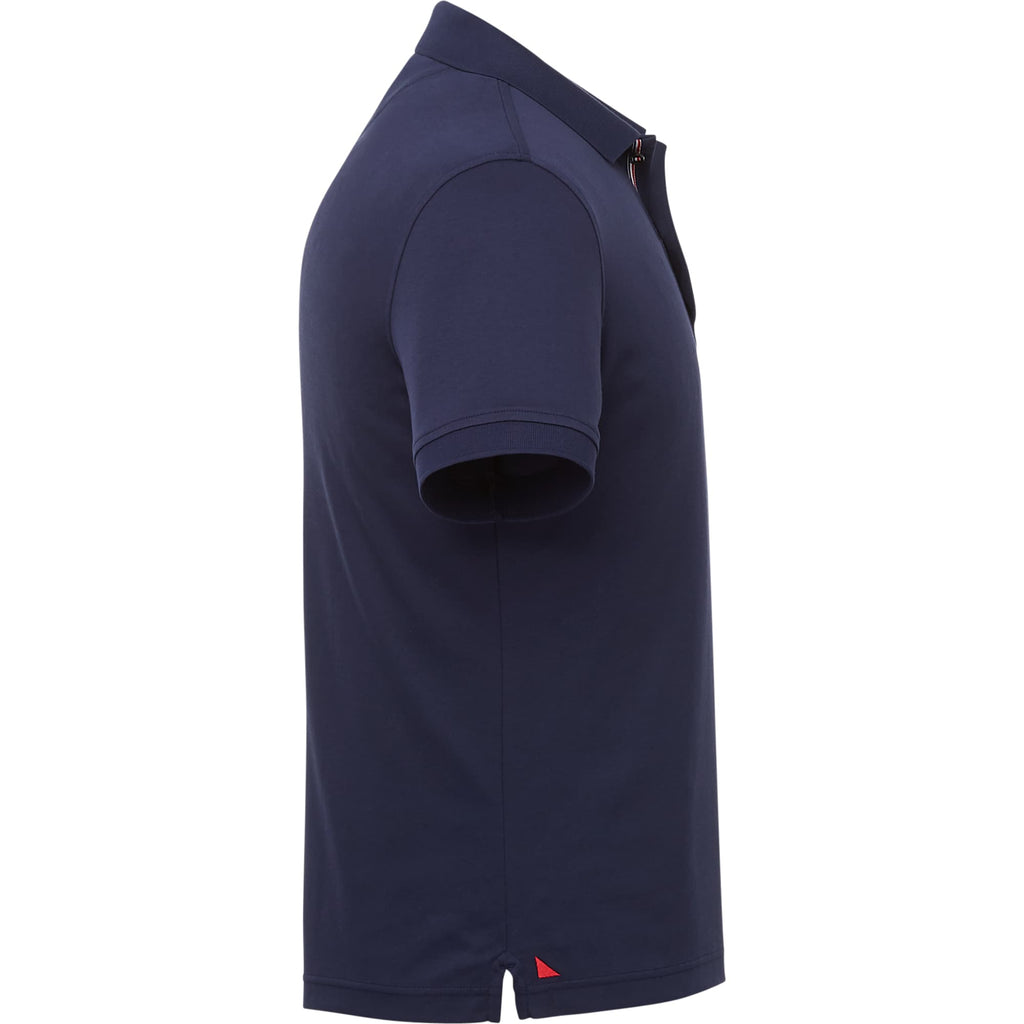 UNTUCKit Damaschino Wrinkle-Free Polo for Men Transfer - Navy - Right Side