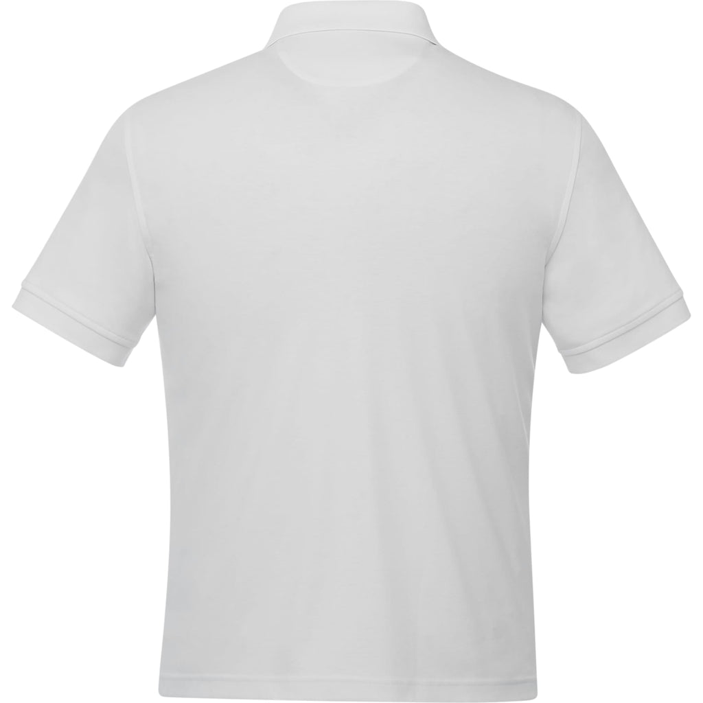 UNTUCKit Damaschino Wrinkle-Free Polo for Men Transfer - White - Back