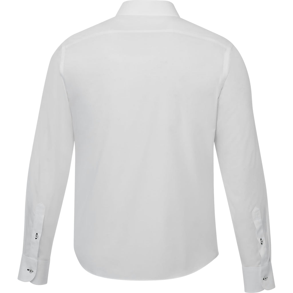 UNTUCKit Las Cases Slim Fit Wrinkle Free Shirt for Men Embroidery - White - Back