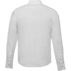UNTUCKit Las Cases Special Shirt with Contrast Cuffs for Men Embroidery - White - Back