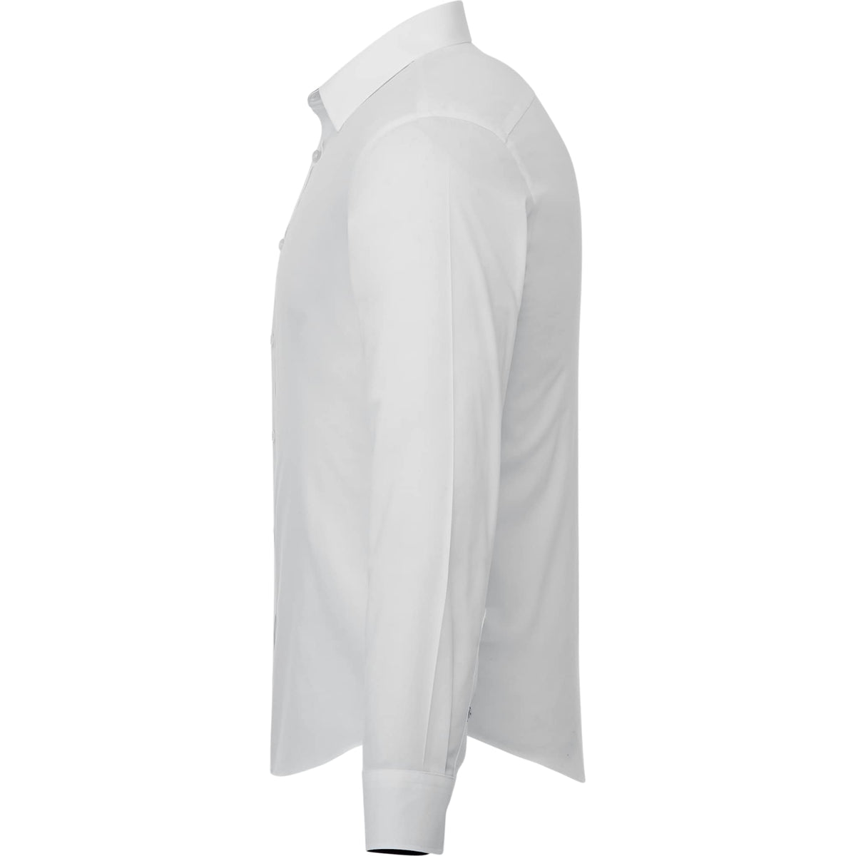 UNTUCKit Las Cases Special Shirt with Contrast Cuffs for Men Embroidery - White - Left Side
