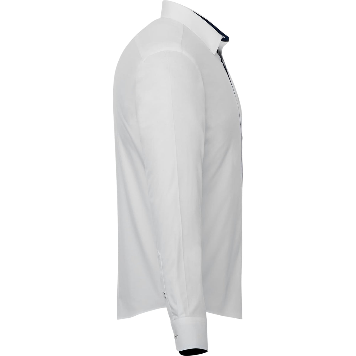 UNTUCKit Las Cases Special Shirt with Contrast Cuffs for Men Embroidery - White - Right Side