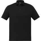 UNTUCKit Performance Knit Polo for Men Transfer - Black - Front