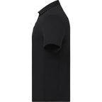 UNTUCKit Performance Knit Polo for Men Transfer - Black - Left Side
