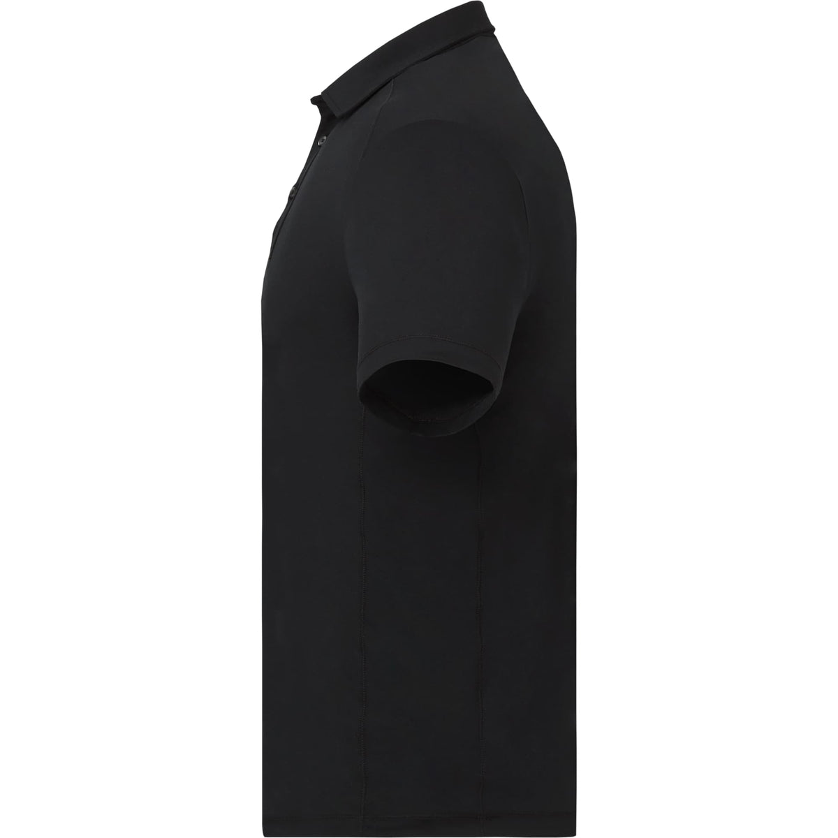 UNTUCKit Performance Knit Polo for Men Transfer - Black - Left Side