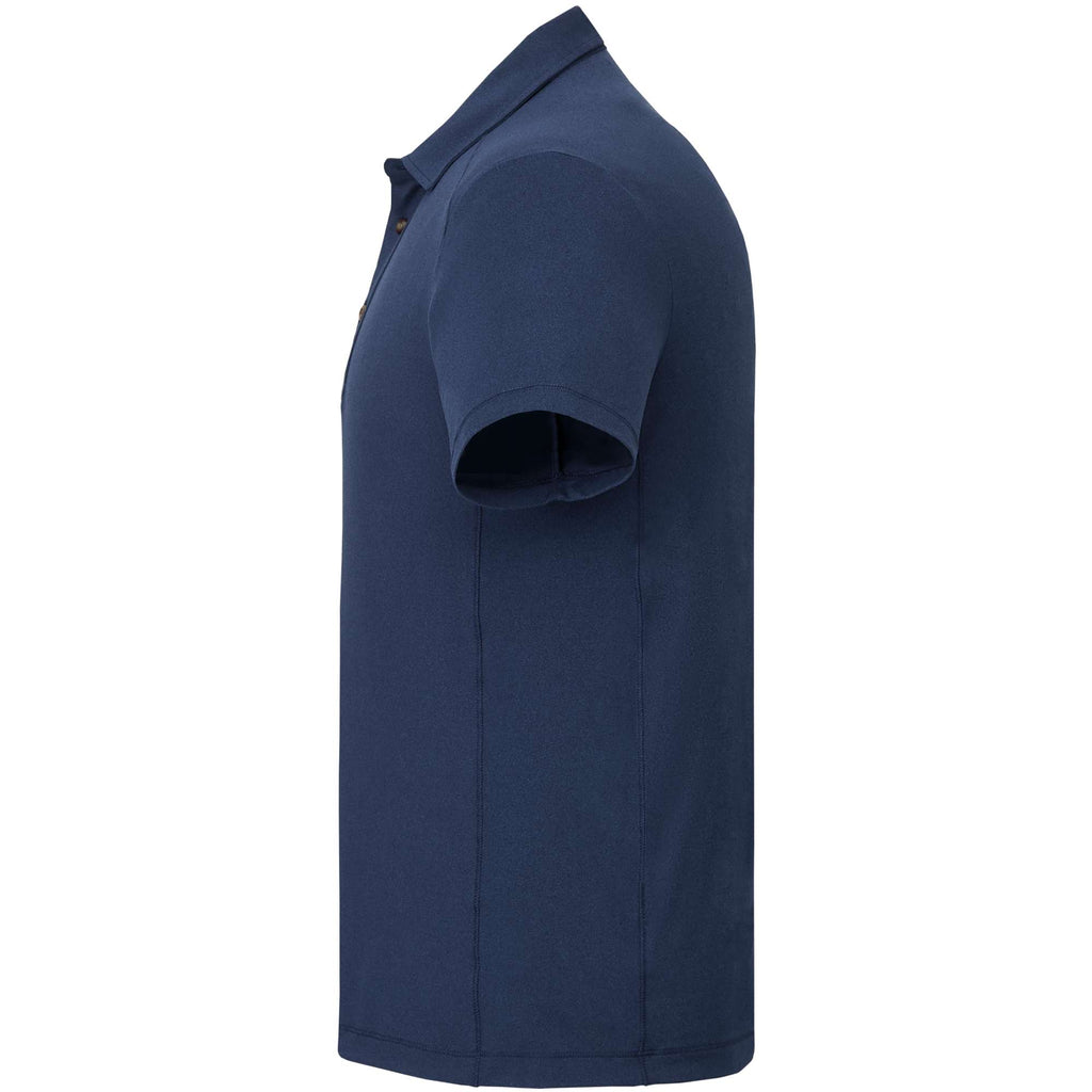 UNTUCKit Performance Knit Polo for Men Transfer - Navy - Left Side