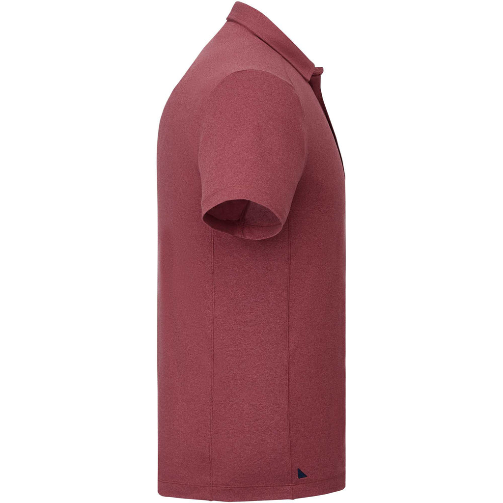 UNTUCKit Performance Knit Polo for Men Transfer - Red - Right Side