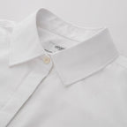 UNTUCKit Tracey Shirt with French Cuffs for Women Embroidery - White - Detail Collar