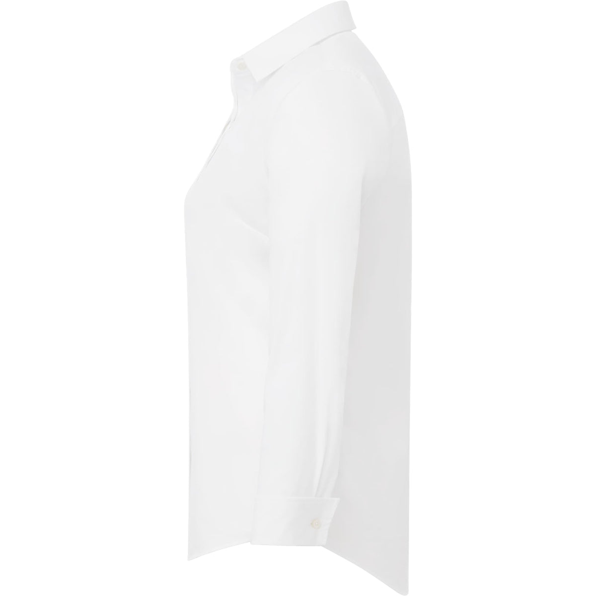 UNTUCKit Tracey Shirt with French Cuffs for Women Embroidery - White - Left Side