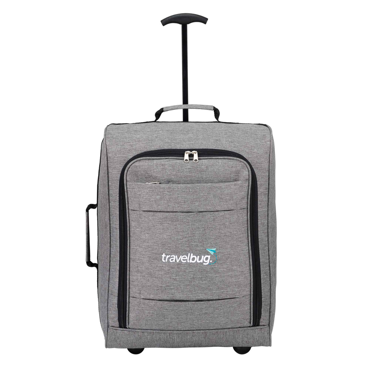 Upright Luggage in 600D Polyester, 20 Inch Transfer - Graphite - Front