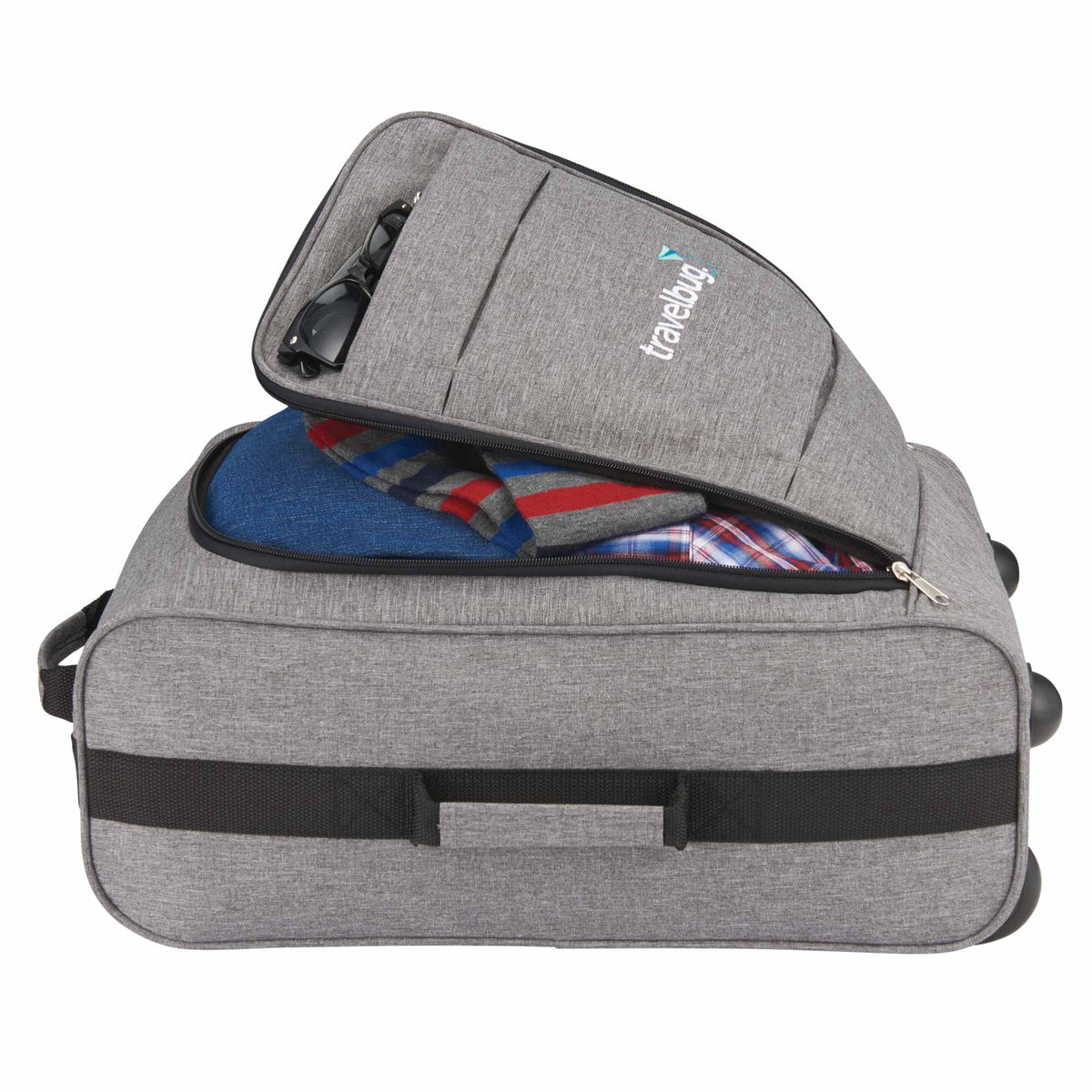 Upright Luggage in 600D Polyester, 20 Inch Transfer - Graphite - Photo