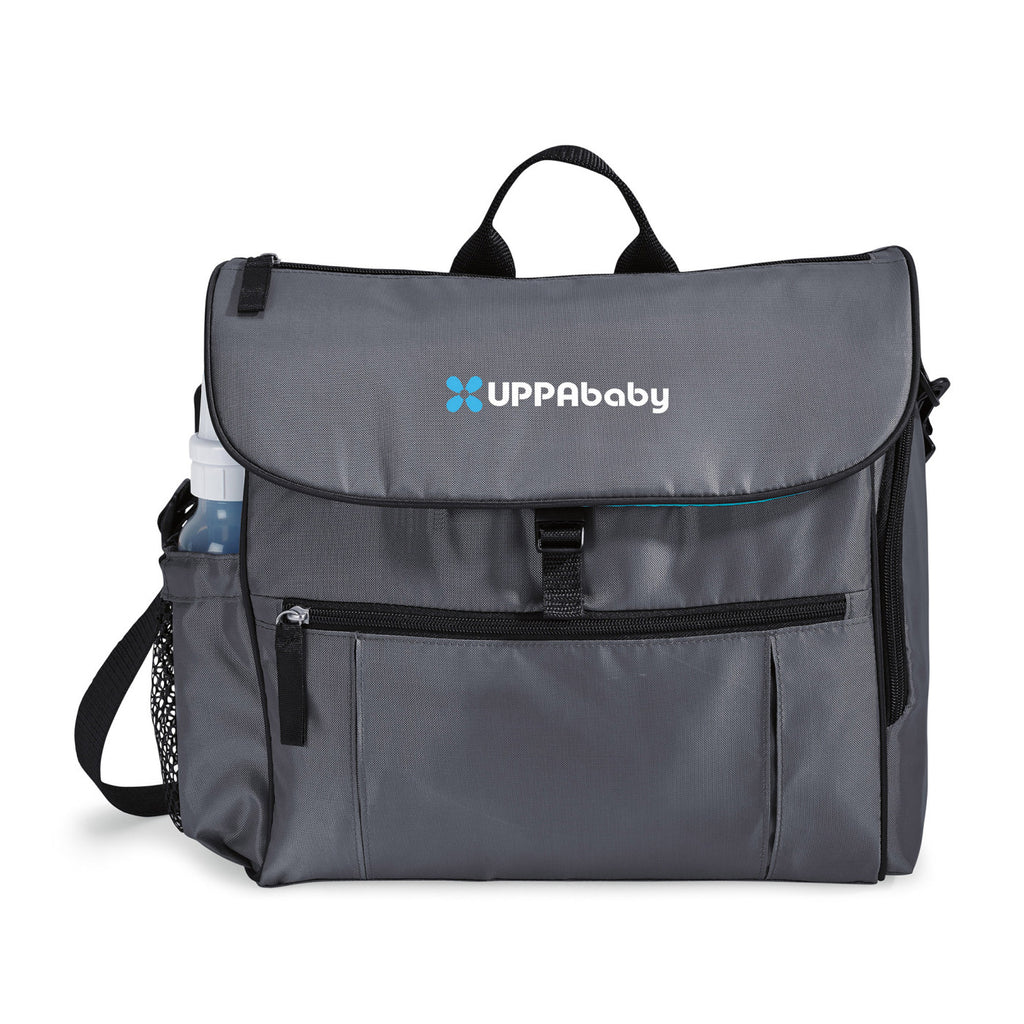 Uptown Convertible Diaper Bag with Stroller Straps Transfer - Grey - View 1