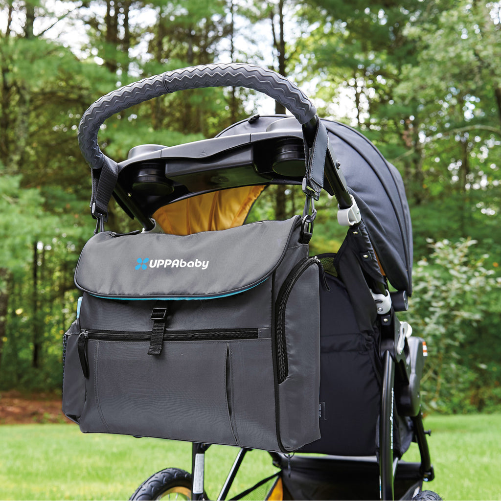 Uptown Convertible Diaper Bag with Stroller Straps Transfer - Grey - View 9