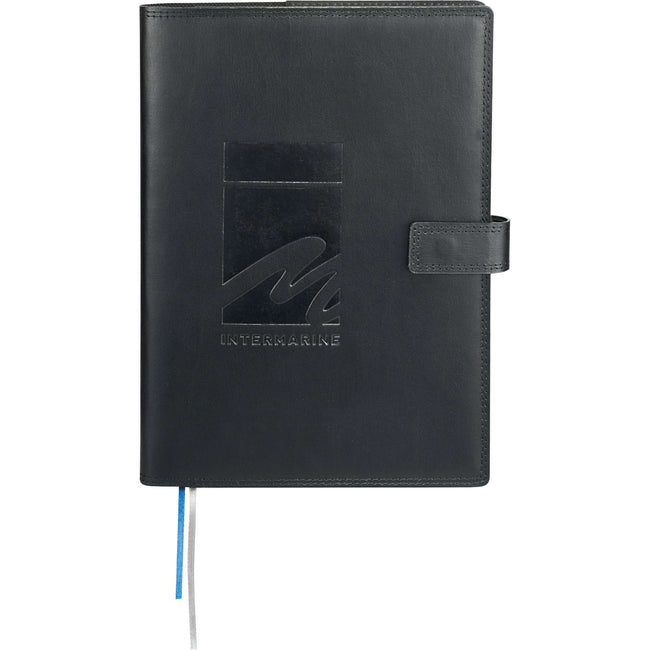 Uptown Refillable Leather Journal, 7 x 10 Inches Debossing