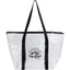 Urban Clear PVC Tote with Zip Closure - Black - Front