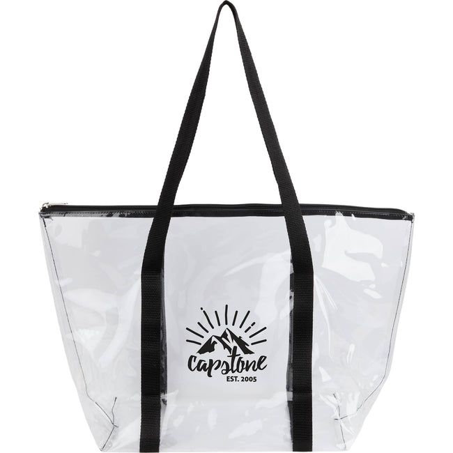 Urban Clear PVC Tote with Zip Closure