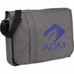 Urban Laptop Messenger with Vertical Front Zip, 15 Inches - Graphite - Photo