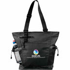 Urban Passage Business Travel Tote with Zip Top - Black - Front