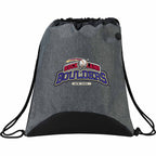 Urban PolyCanvas Drawstring Bag with Earbud Port - Graphite - Front