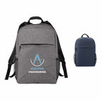 Urban Polycanvas Laptop Backpack, 15 Inch Full Color - Graphite - Front Group