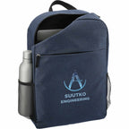 Urban Polycanvas Laptop Backpack, 15 Inch Full Color - Navy - Propped