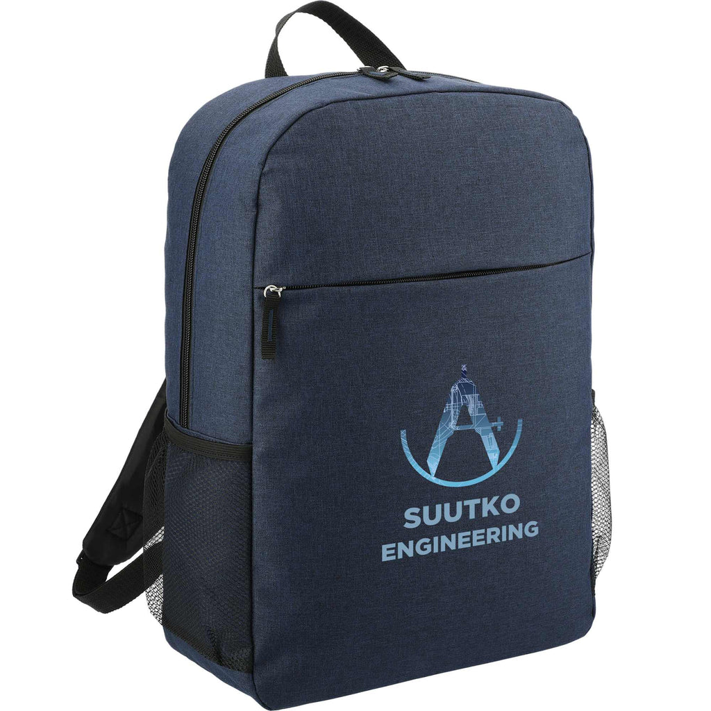 Urban Polycanvas Laptop Backpack, 15 Inch Full Color - Navy - Right Angle
