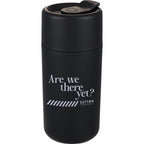 Urban Recycled Plastic Tumbler with Twist Lid, 16 oz - Black - Front