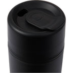 Urban Recycled Plastic Tumbler with Twist Lid, 16 oz - Black - Lid Detail