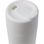 Urban Recycled Plastic Tumbler with Twist Lid, 16 oz - White - Lid Detail