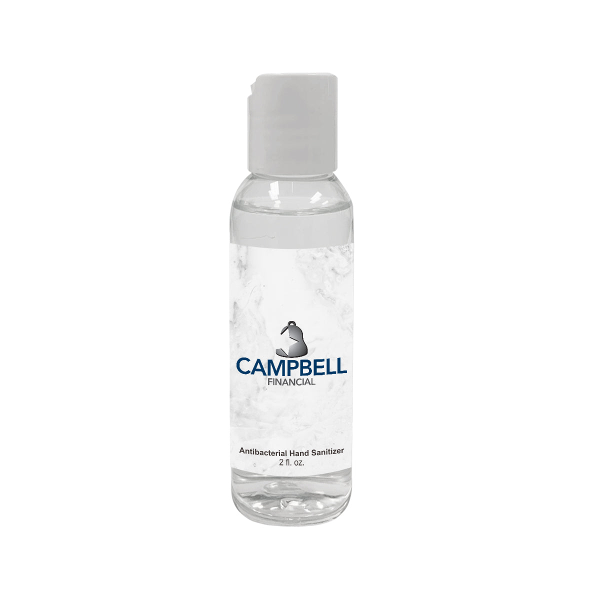 USA Made Hand Sanitizer Gel, 2 oz - Clear - Label