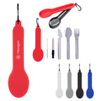 Utensil Set for Travel with a Silicone Holder