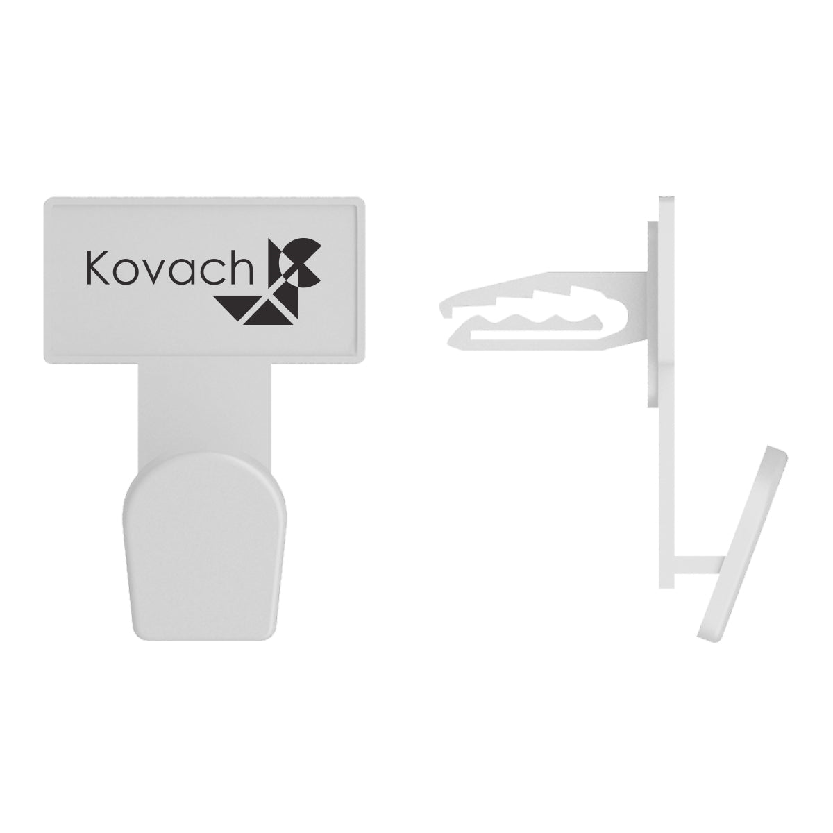Utility Clip for Car Air Vents - White - Pad Print