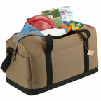 Utility Duffel Bag in Recycled Ripstop, 21 Inches Embroidery - Brown - Right Angle 4