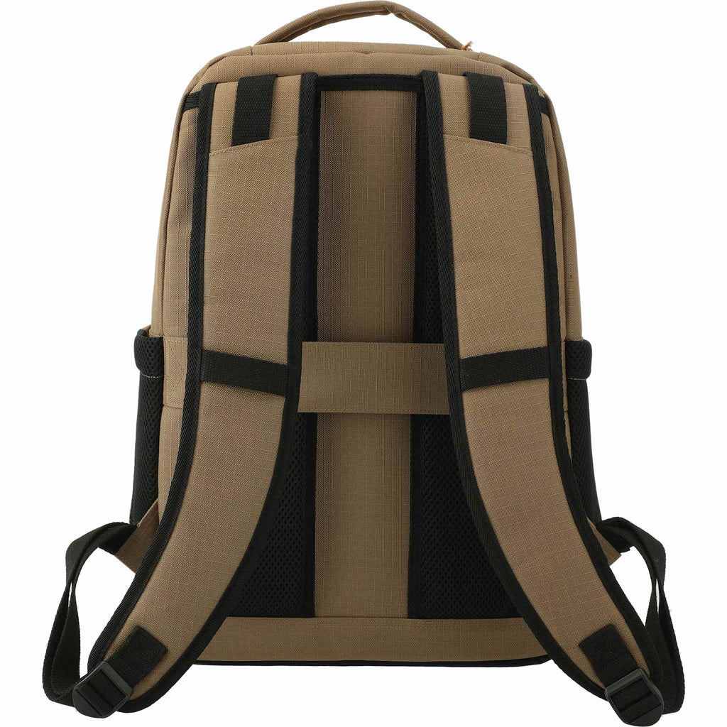 Utility Insulated Backpack in Recycled Ripstop, 15 Inch Transfer - Brown - Back