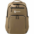 Utility Insulated Backpack in Recycled Ripstop, 15 Inch Transfer - Brown - Front