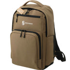 Utility Insulated Backpack in Recycled Ripstop, 15 Inch Transfer - Brown - Left Angle