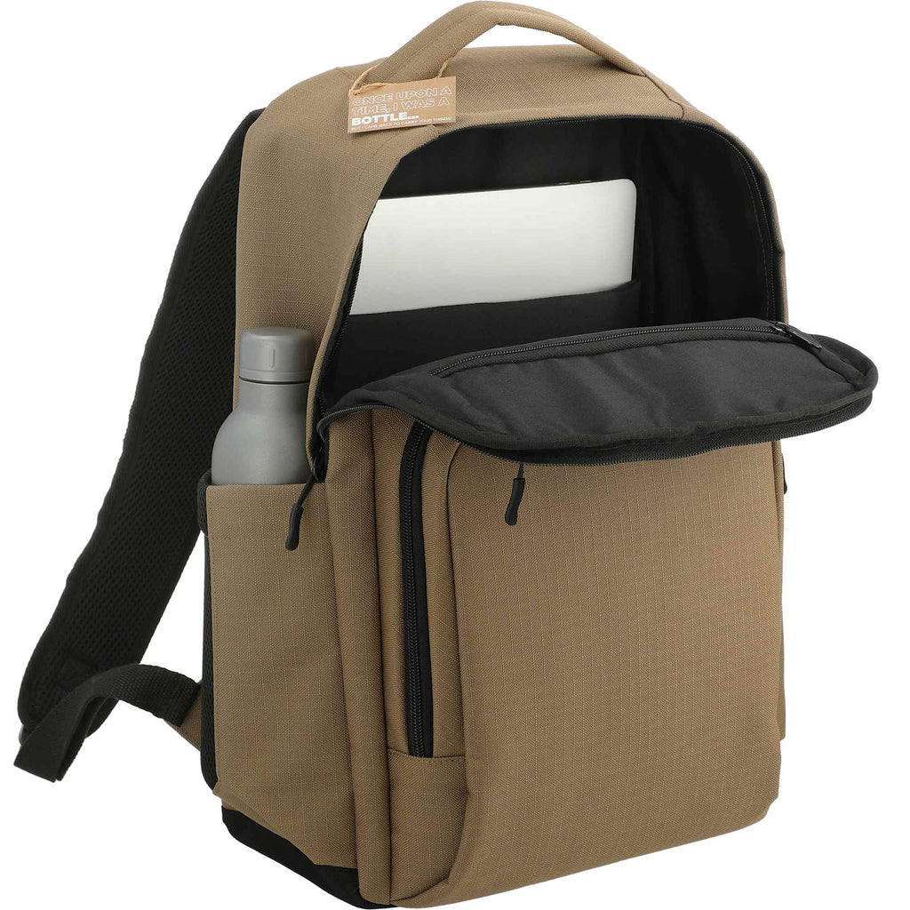 Utility Insulated Backpack in Recycled Ripstop, 15 Inch Transfer - Brown - Right Angle 5