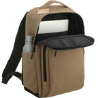 Utility Insulated Backpack in Recycled Ripstop, 15 Inch Transfer - Brown - Right Angle 5