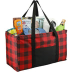 Utility Tote in Buffalo Plaid Full Color - Red/Black - Right Angle 4