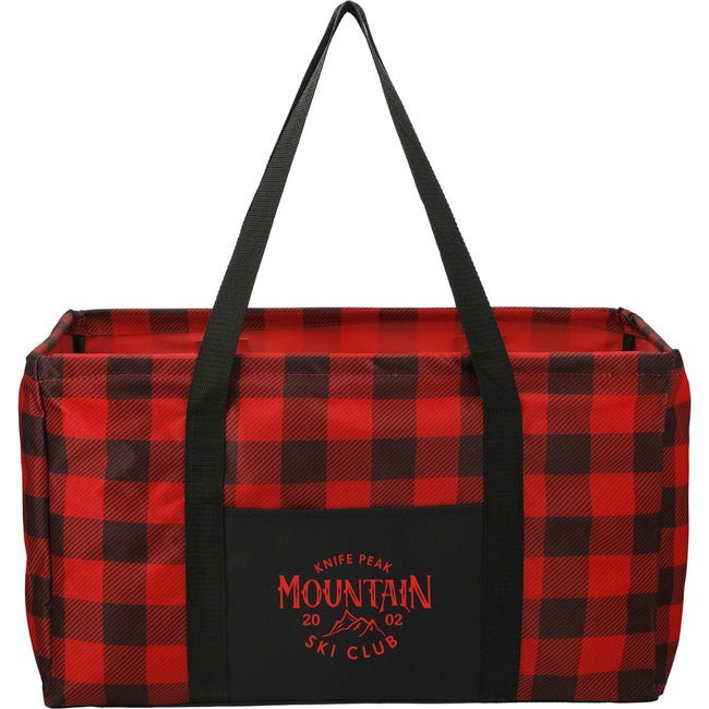 Utility Tote in Buffalo Plaid