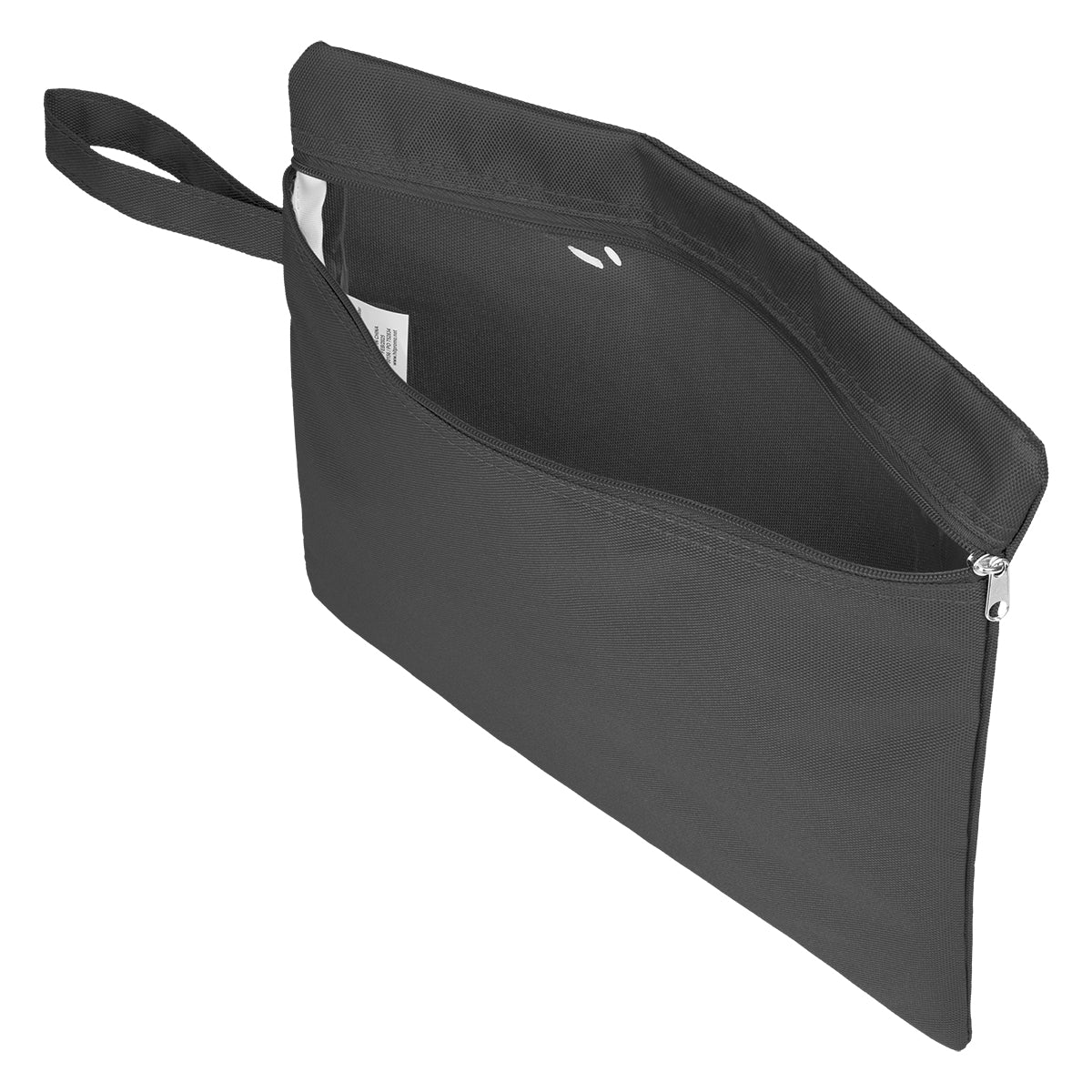 Utility Wet and Dry Bag with Loop, Recycled PET - Gray - Angle